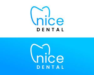 Modern Gradient Dental Clinic Logo with Tooth Icon