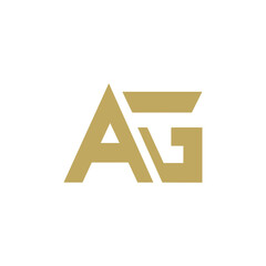 AG letter logo from the combination of letter A and G
