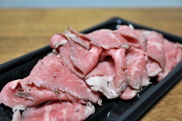 Sliced roast beef purchased at a supermarket in Tokyo, Japan