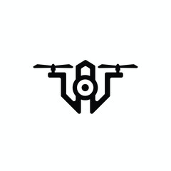 Camera drone technology logo design
