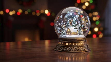 Festive Snow Globe Village - Cozy Holiday Magic