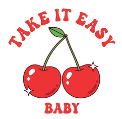 vector illustration of cherry