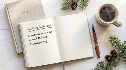 New Year Resolutions Planning & Cozy Winter Vibes