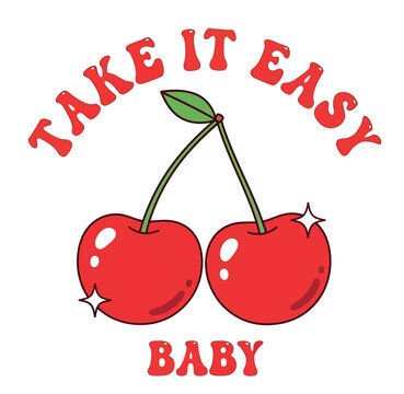 vector illustration of cherry