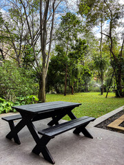 Backyard Garden Landscape Real Photo