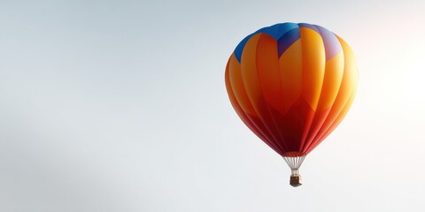 Obraz premium Colorful hot air balloon against clear sky