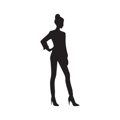 silhouette of a woman
