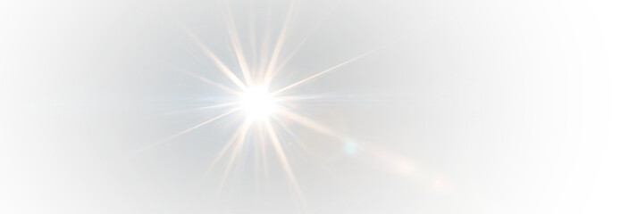 Sunbeam star flare for vector compositions