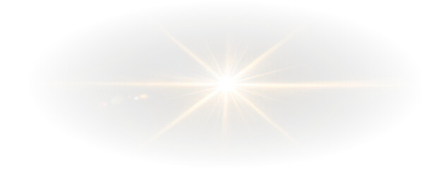 Warm sparkle sun flare for design themes
