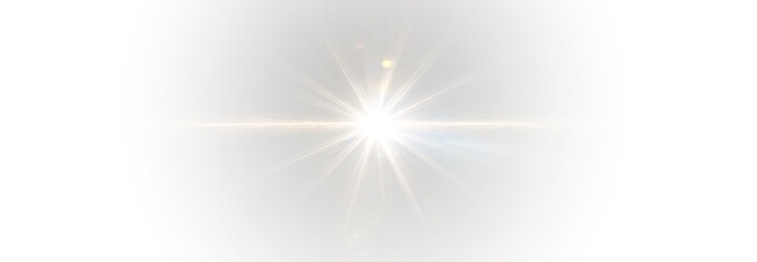 Warm sparkle sun flare for design themes