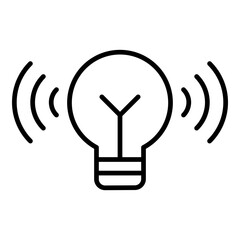 Light Sensor Icon. Vector Line Icon