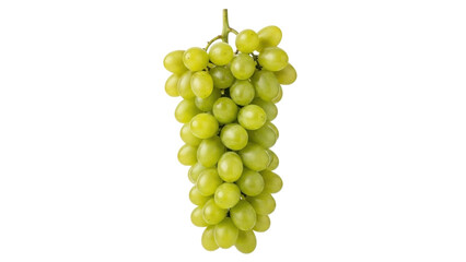 Isolated sweet green grapes, delicious fruit for salads, light snack or healthy lifestyle