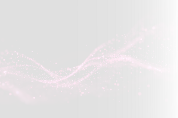 Pink glitter wave isolated on transparent background, magical light effect PNG overlay, sparkle dust glow