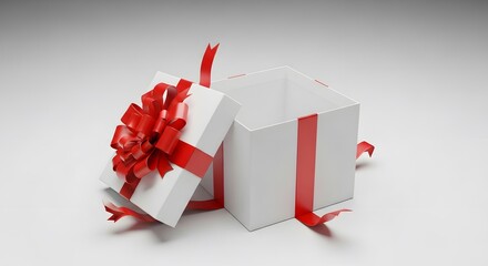 gift box with red ribbon