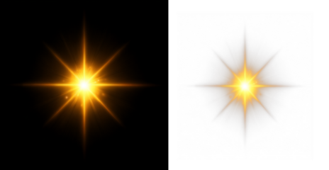 Bright sunlight sparkle effect for creative designs