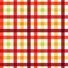 red and white checkered tablecloth