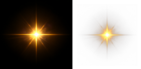 Sparkling star spiral glow for design projects