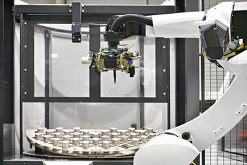 Robot manipulator and metal workpieces