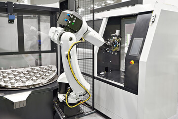 Robot manipulator and metal workpieces