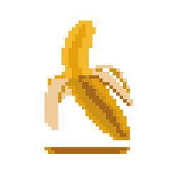 Pixel Art Banana - Pixel Art Sample © Rachka