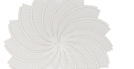 spiral tower abstract geometric shape 3d