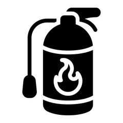 fire extinguisher glyph icon
