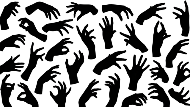 Black pixelated square pattern digital texture background isolated on transparent background - Powered by Adobe