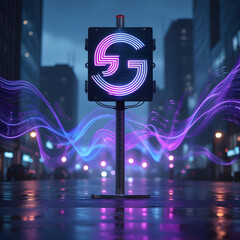  5G tower emitting Generative AI