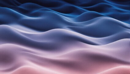 Obraz premium Abstract render of smooth, undulating forms in gradients of blue, purple, and pink