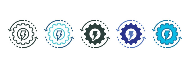 Optimization Icon Set Multiple Style Of