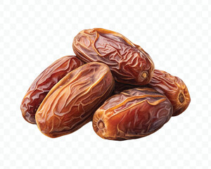 realistic delicious fresh dates in different style isolated on transparent background 
