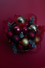 Crimson Christmas Bowl