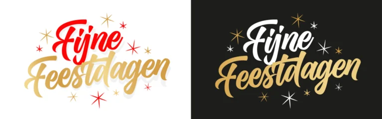 Fototapeten Pony Fijne feestdagen, Happy holidays in Dutch  © Brad Pict