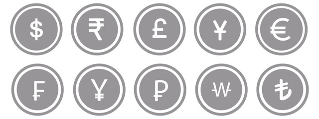 Dollar and euro financial icon illustration, showing online payment symbols, digital wallet graphics, currency signs, and earnings coin visuals, suitable for banking, finance, and economic design 