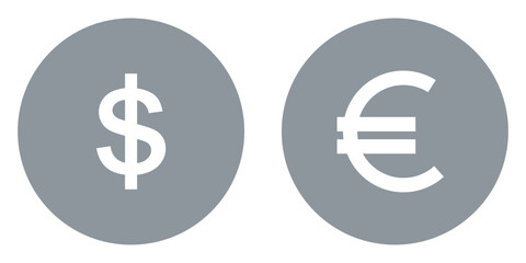 Obraz premium Flat vector set of international currency coins in gold, forex money symbols collection