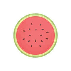 Watermelon slice on a white background. Summer fruits. Healthy eating.