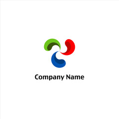 Abstract Colorful Swirl Logo Design for Modern Company Branding.