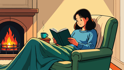 Abstract geometric composition with vibrant color palette