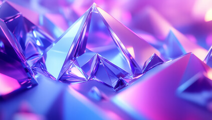 Chaotic Glass Shapes Background