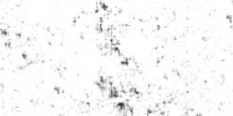 Texture of black dots on white background. Monochrome halftone comic
