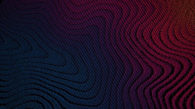 dynamic neon lines illustrating textured topographical landscape elements for visuals