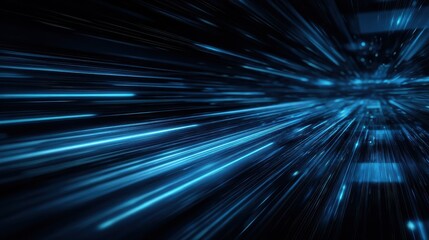 futuristic blue tech lines forming abstract background