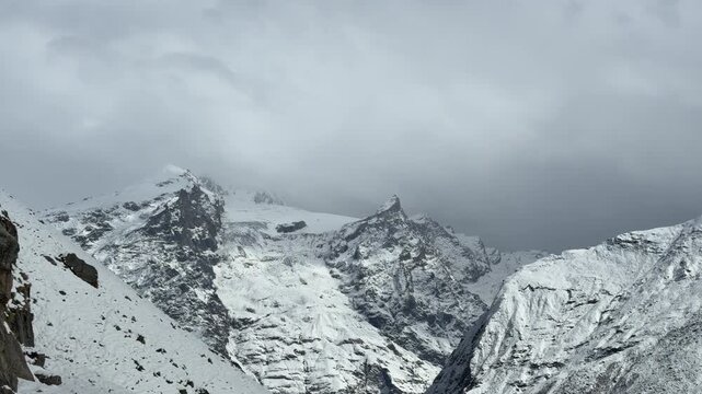 The Great Himalayan Range: Breathtaking Winter Landscape & Towering Snow Peaks (4K)