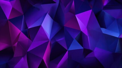 abstract geometric background of dark purple and violet triangles