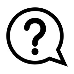 question mark help speech icon