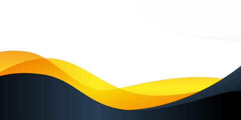 Black and Gold gradient wavy business background with soft and smooth color, suitable for abstract and banner background