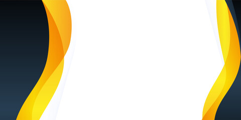 Black and Gold gradient wavy business background with soft and smooth color, suitable for abstract and banner background