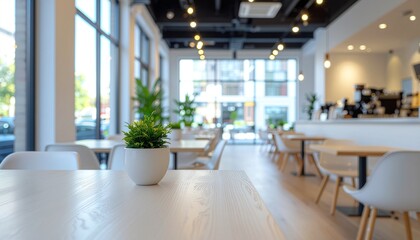 モダンな飲食店の店内風景