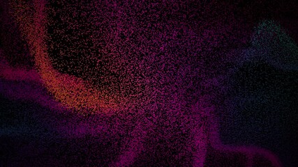 electrifying pink illumination synchronized to rhythmic electronic sounds