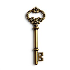 Antique decorative key with an ornate design and a vintage look for home decor
